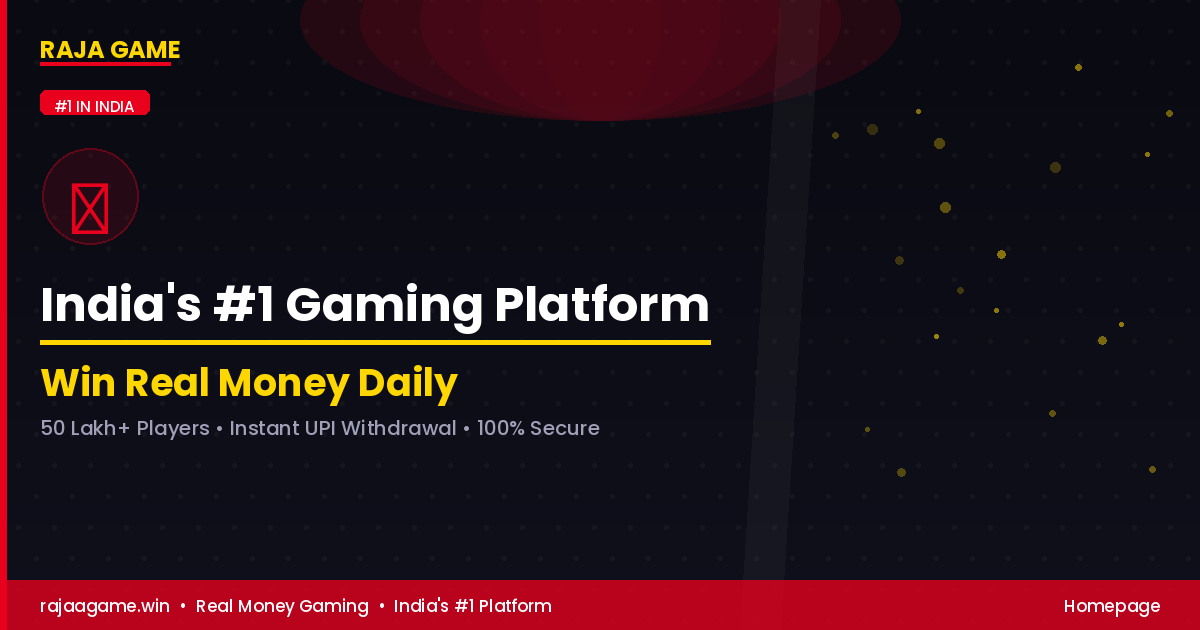 Raja Game India Number 1 Color Prediction WinGo Real Money Platform 2025